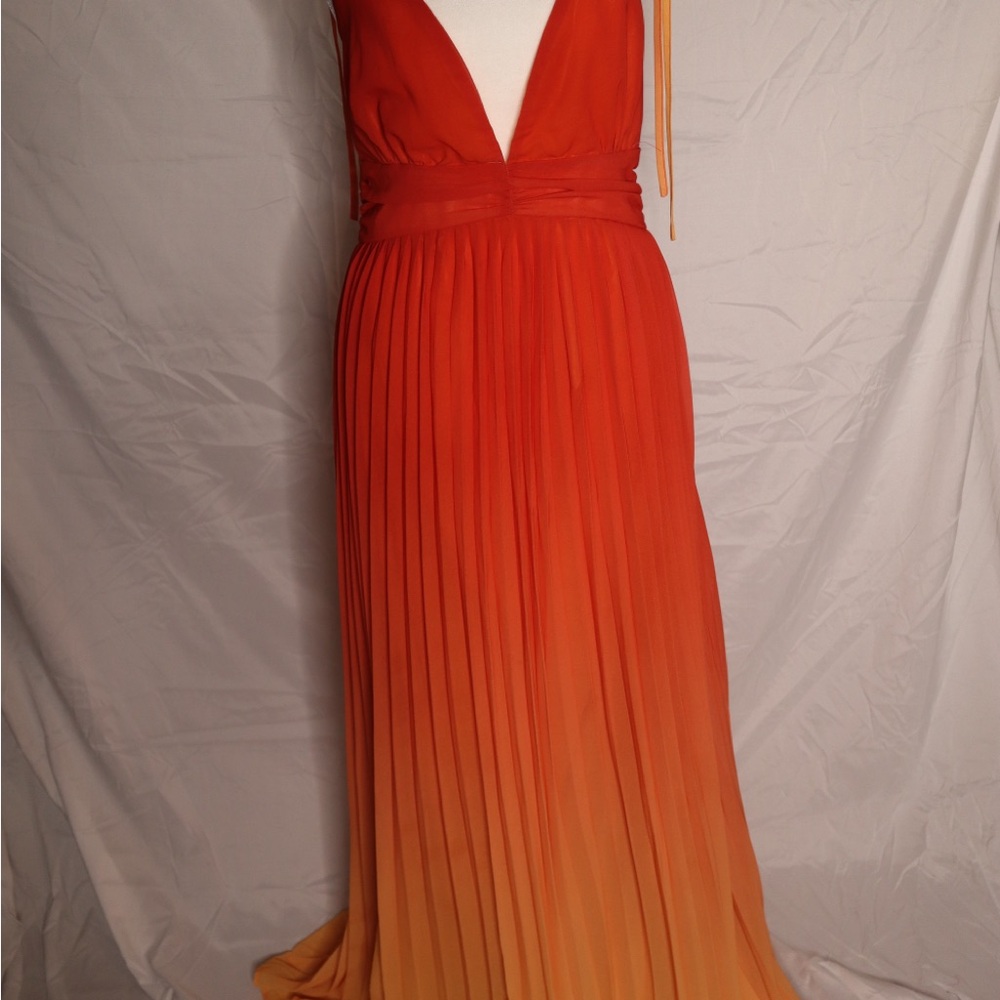 Fashion Nova Vibrant Orange Gradient Maxi Dress - Picture 2 of 3